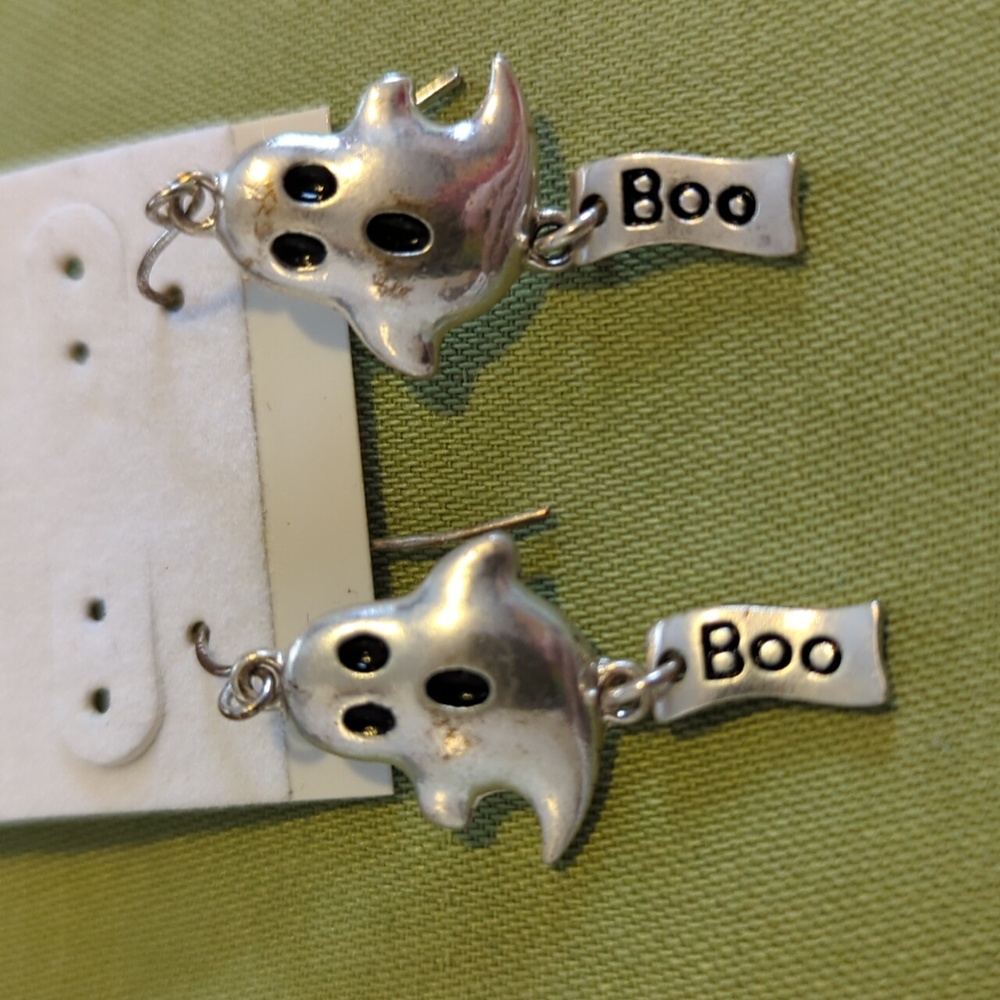 Silver Ghost Earrings - image 1